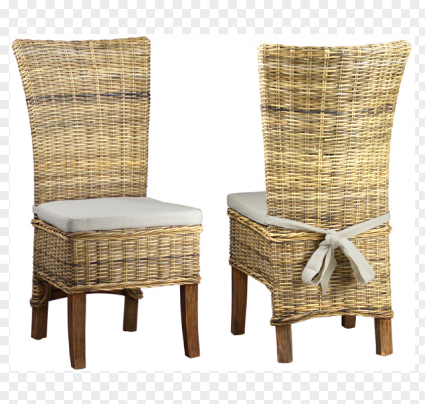 Chair Wicker Cushion Rattan Garden Furniture PNG