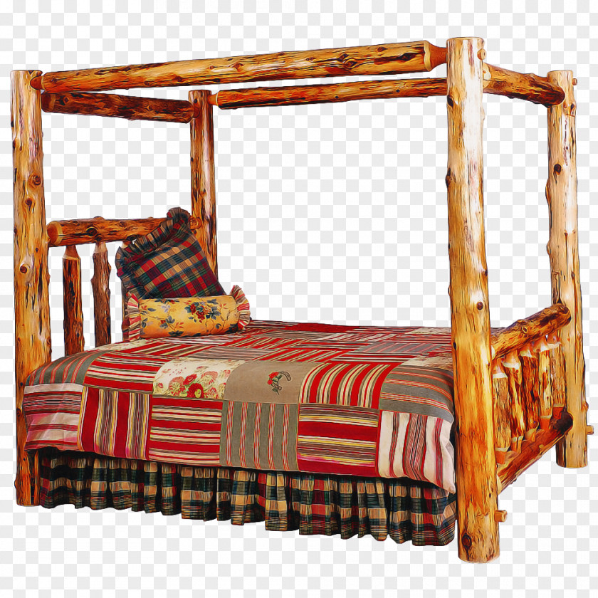 Fourposter Rectangle Wood Frame PNG