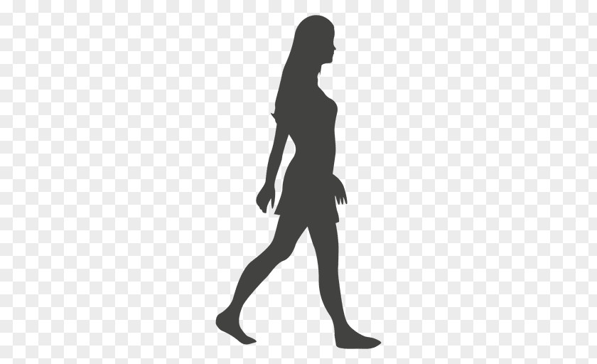 Human Silhouette Stock Footage Walking Woman PNG