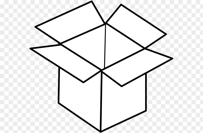 Open-Box Cliparts Box Coloring Book Black And White Clip Art PNG