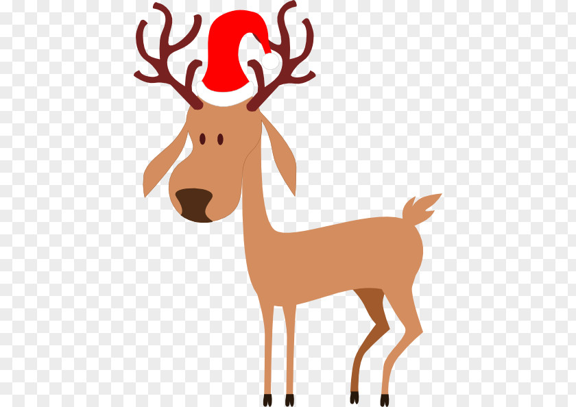 Rudolph The Red Nosed Reindeer Clipart Santa Claus Christmas Clip Art PNG