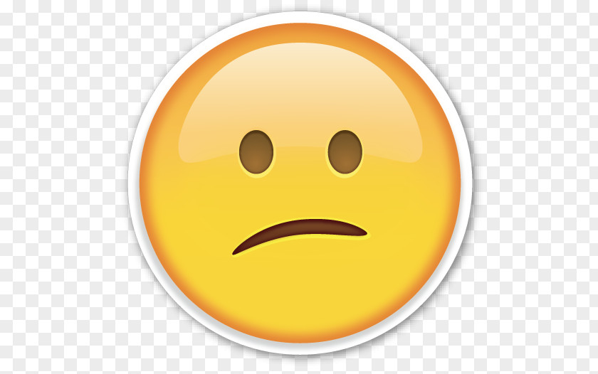 Confused Sadness Sticker Emoji Emoticon Smiley PNG