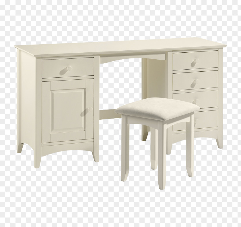 Dressing Table Lowboy Stool Bedroom Furniture PNG