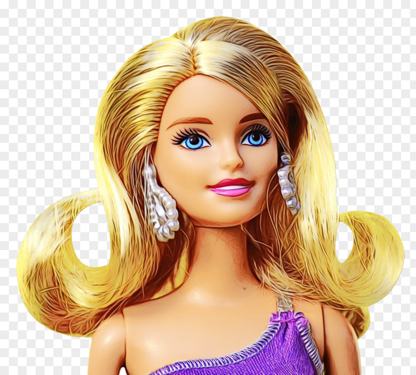 Fashion Accessory Lace Wig Barbie Cartoon PNG