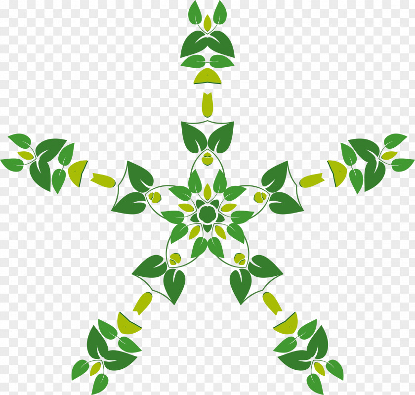 Floral Ornament Leaf Snowflake Drawing Clip Art PNG