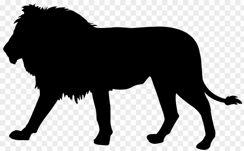 Lion Silhouette Clip Art Image PNG