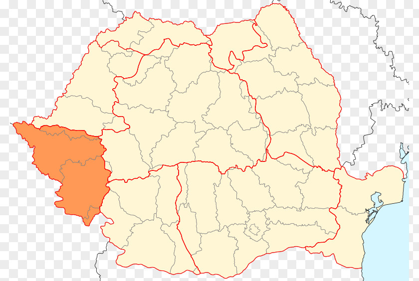 Map Romanian Banat Serbia PNG