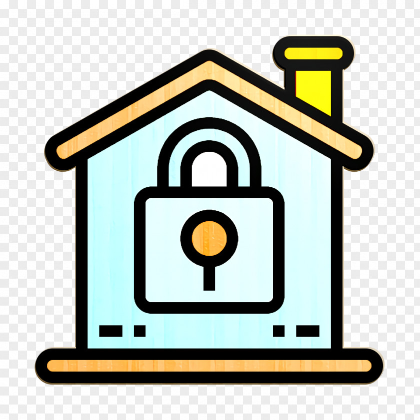 Real Estate Icon Home Lock PNG