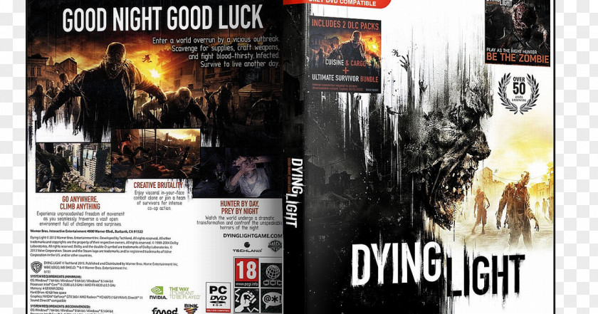 Dying Light Logo Light: The Following Xbox 360 Video Game PNG