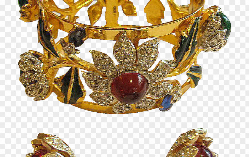 Jewellery Earring Brooch Ruby Corocraft PNG