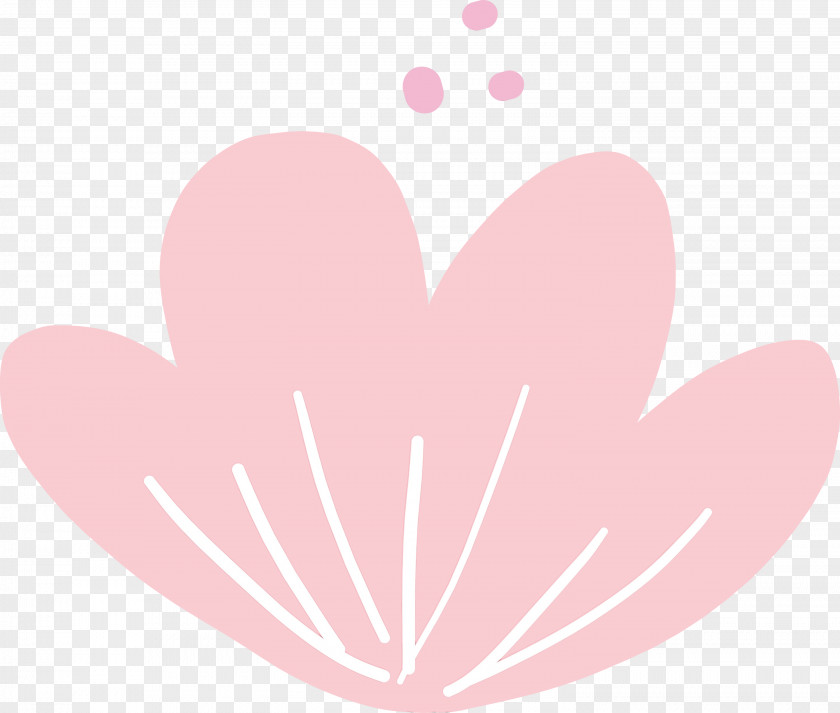 Petal Flower Heart Font M-095 PNG