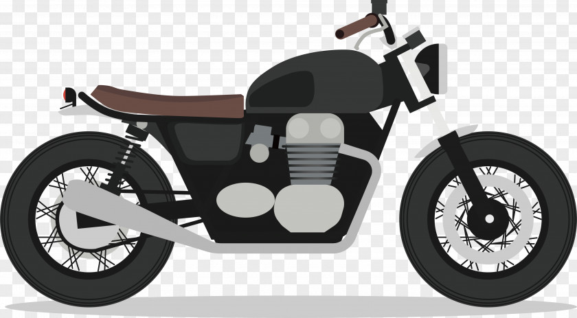 Handsome Motorcycle Scooter Euclidean Vector Illustration PNG
