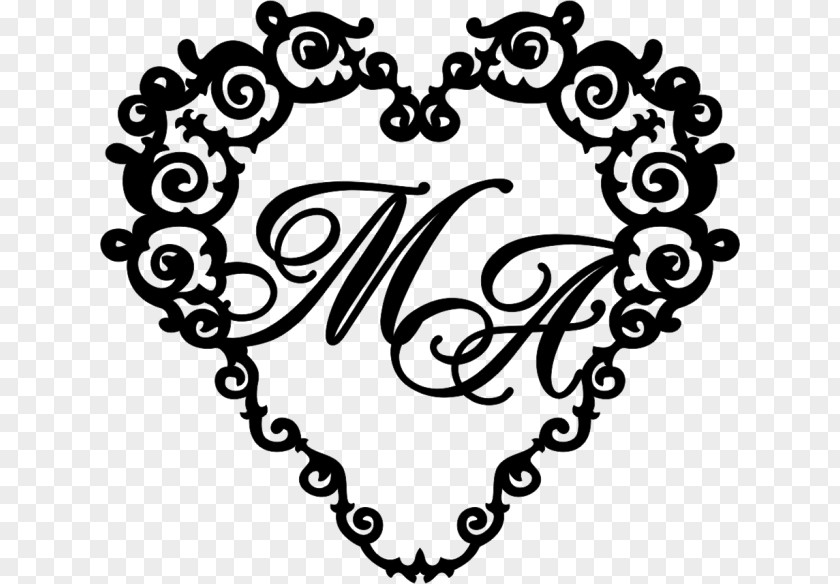 Wedding Monogram Name Clip Art PNG