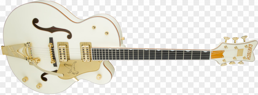 Electric Guitar Gretsch White Falcon Musical Instruments PNG