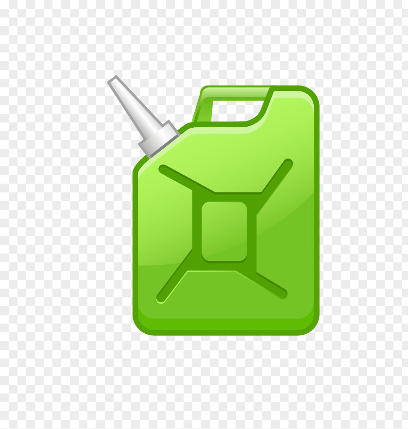 Green Gasoline Bottle Cartoon PNG