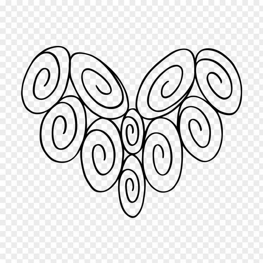 Heart Swirl Coloring Book White Map Clip Art PNG