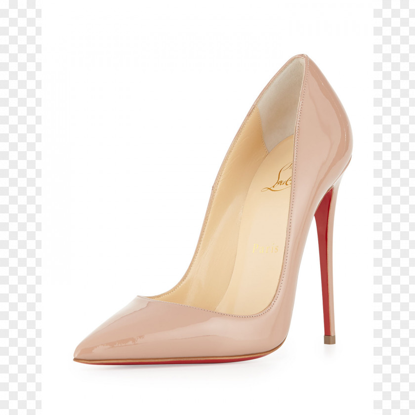 Louboutin Court Shoe Patent Leather High-heeled Footwear Christian PNG