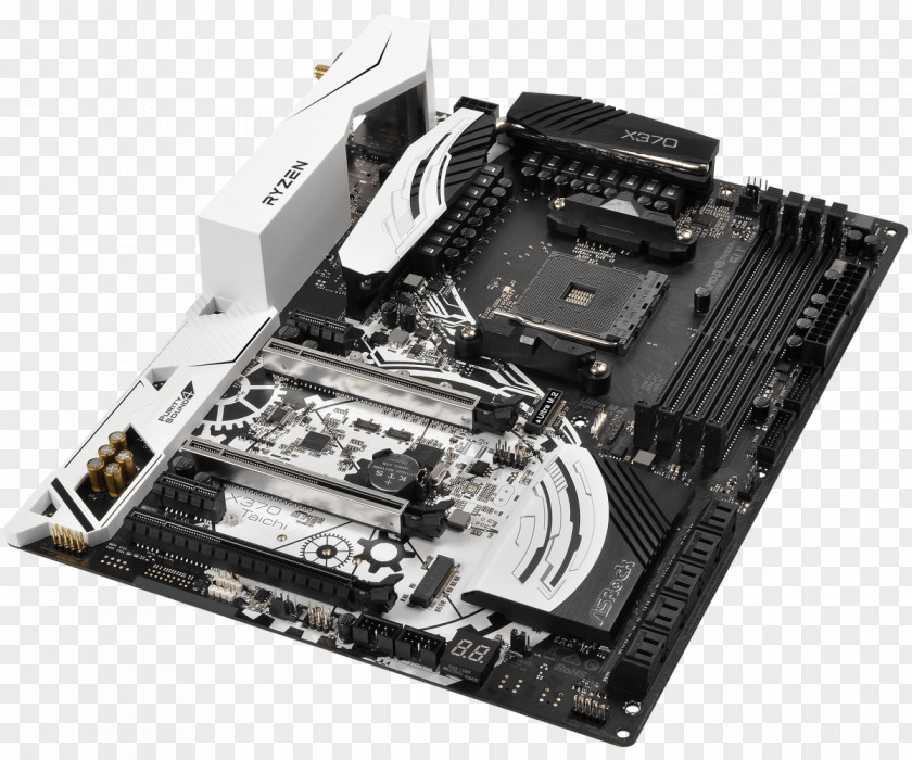 Socket AM4 Motherboard ASRock X370 Taichi ATX PNG