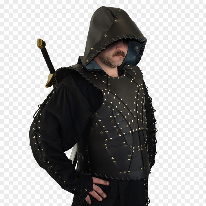 Armour Hoodie Body Armor Leather PNG