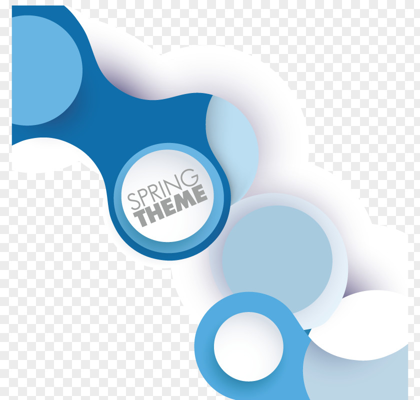 Blue Circle Science And Technology Bokeh Euclidean Vector PNG