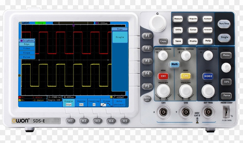 Digital Storage Oscilloscope Electronics Liquid-crystal Display RIGOL Technologies PNG