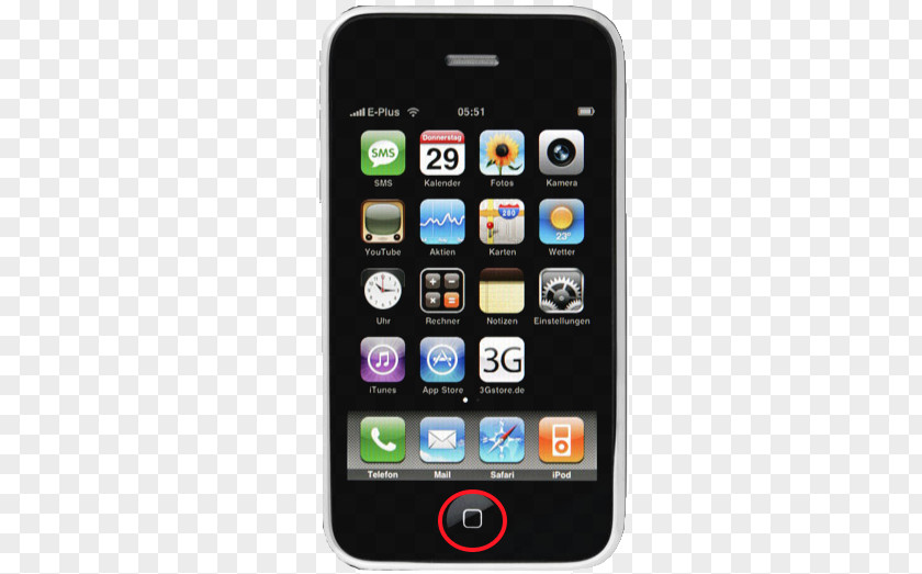 Home Button Iphone IPhone 3GS 4S 5c PNG