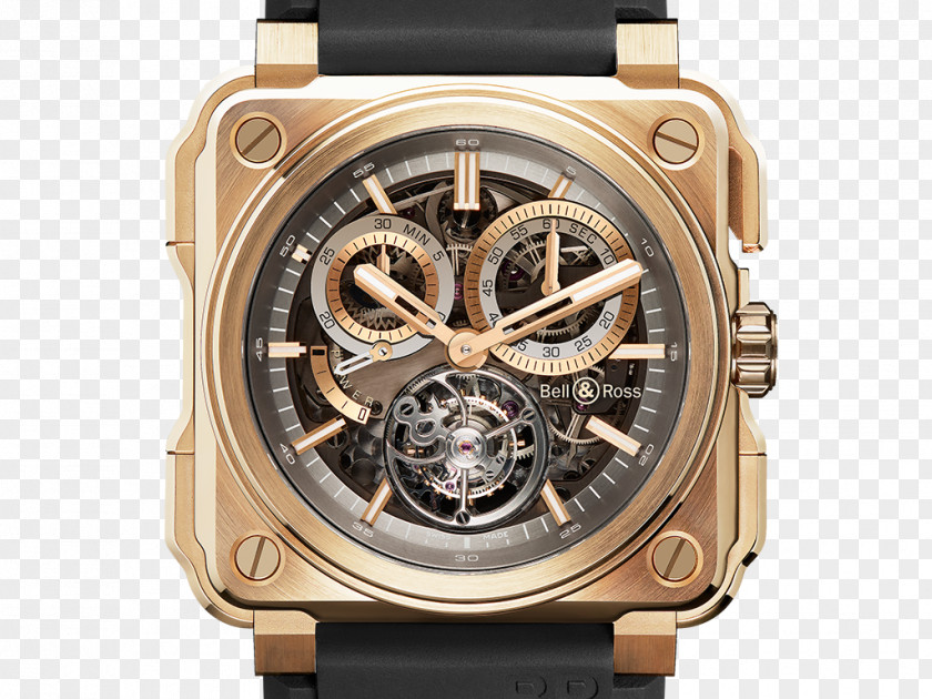 Watch Tourbillon Chronograph Bell & Ross Movement PNG