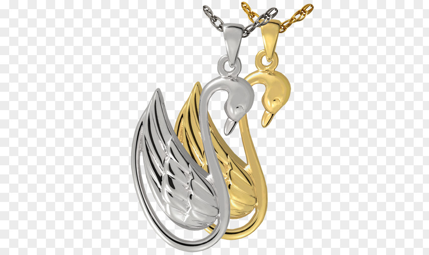 Wholesale Locket Necklace Jewellery Swan Silver PNG