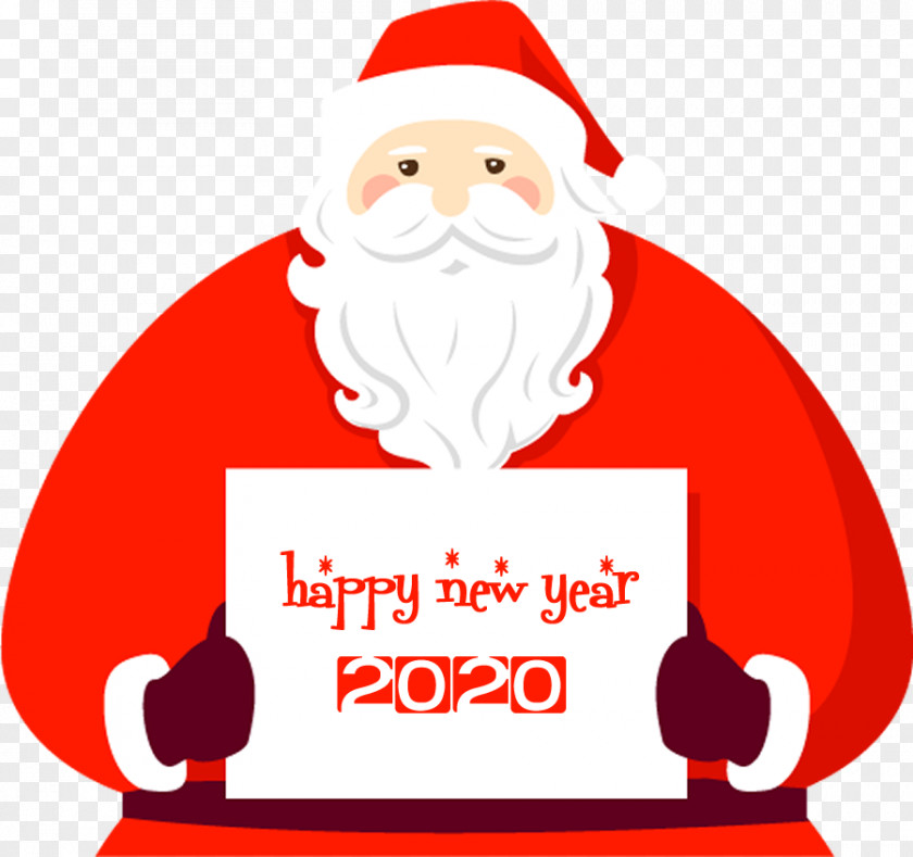 Christmas Eve Fictional Character Happy New Year 2020 Santa PNG