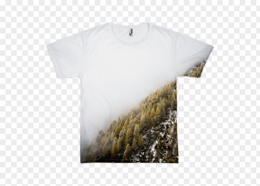 Foggy Forest T-shirt Printing Graphic Design Brush PNG