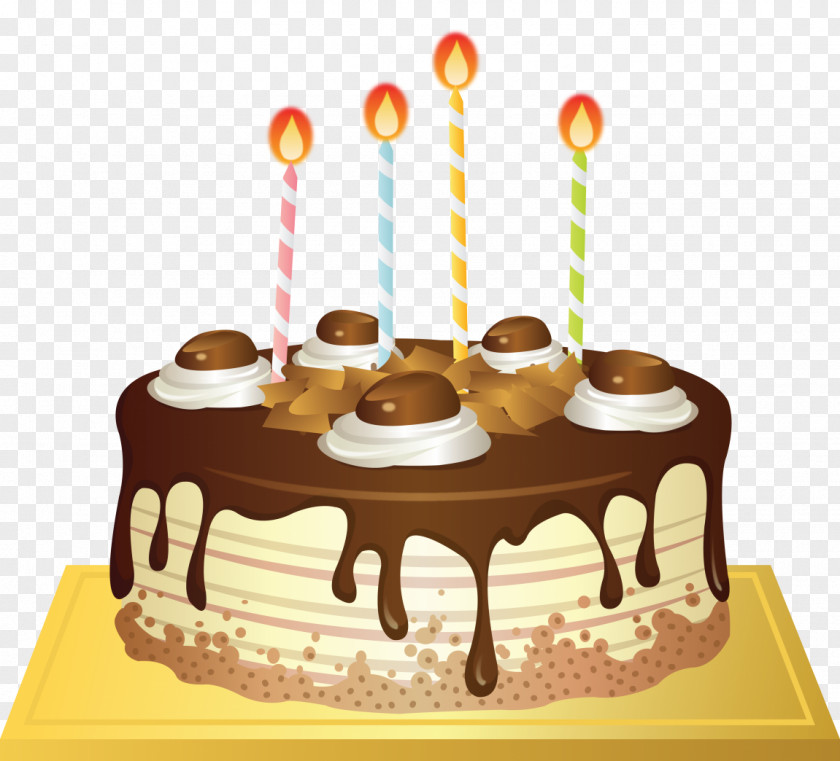 It Was Filled With Birthday Cake Candles Torte Chocolate Clip Art PNG