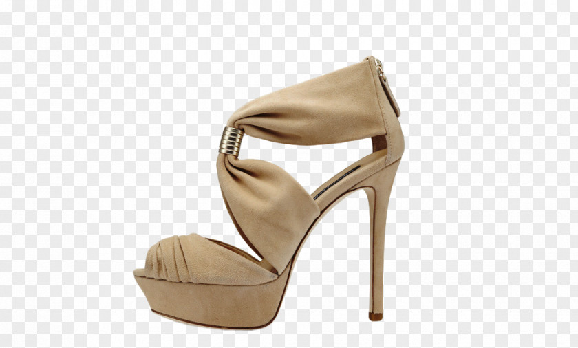 Khaki Heels High-heeled Footwear Dress Shoe Sandal PNG