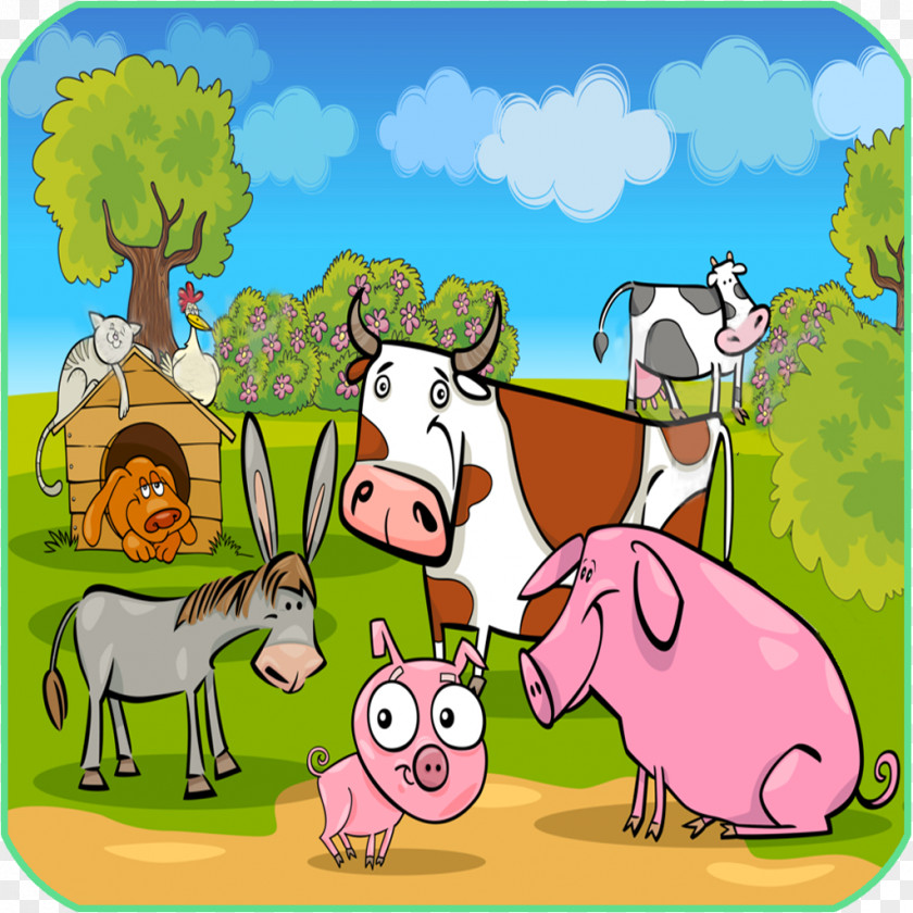 Pig Child Educational Game Farm PNG