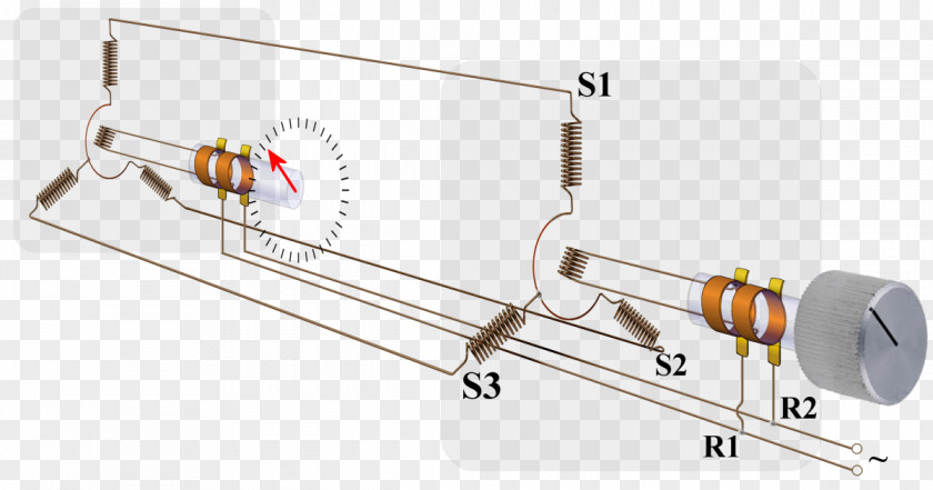 Synchro Resolver Electric Motor Rotor Rotary Variable Differential Transformer PNG