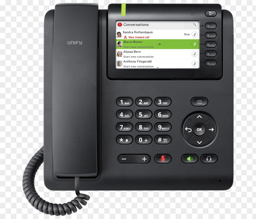 Unify OpenScape Desk Phone CP200 Software And Solutions GmbH & Co. KG. IP 55G Telephone CP400 Black PNG