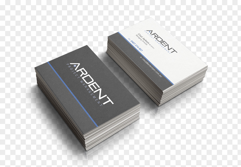 Cyan Business Card Paper Cards Lamination Printing Design PNG