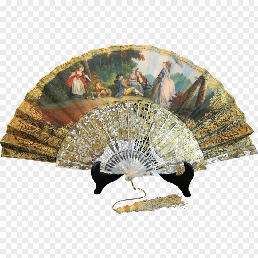 Mother Hand Painted Fan PNG
