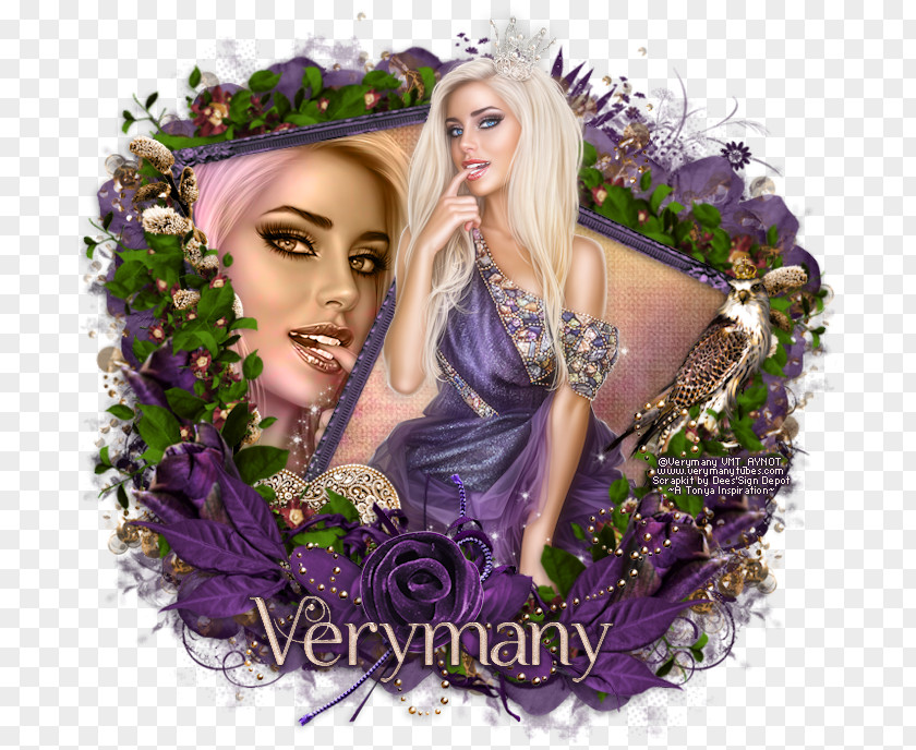 Purple Lilac Floral Design Long Hair Connecticut PNG