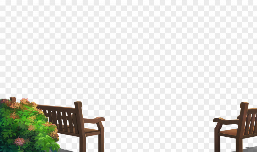 Table Bench Chair Garden Furniture Park PNG
