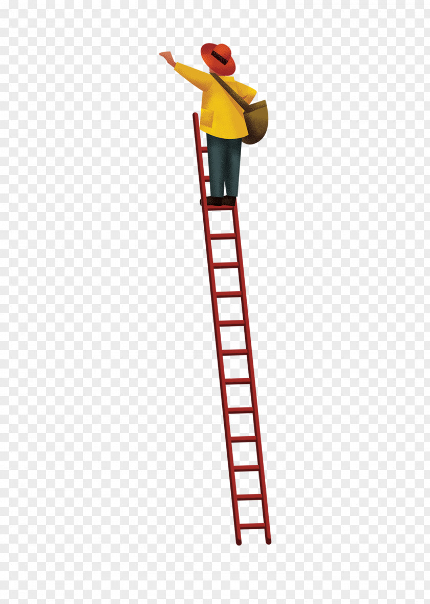 The People On Ladder Clip Art PNG
