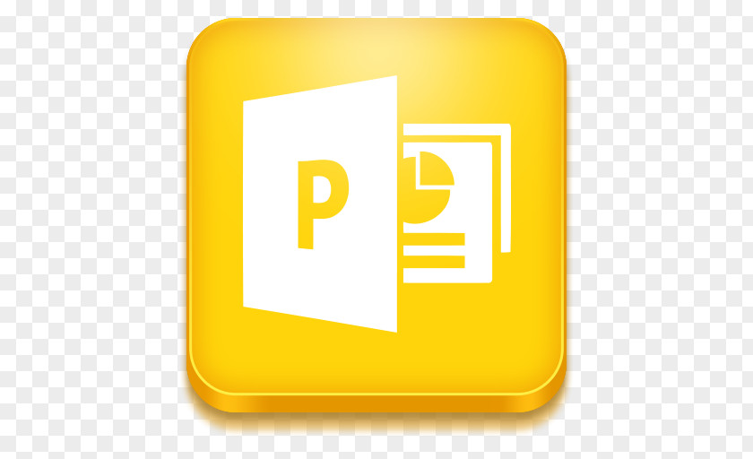 Yellow Powerpoint Icon Microsoft PowerPoint Office Visio PNG