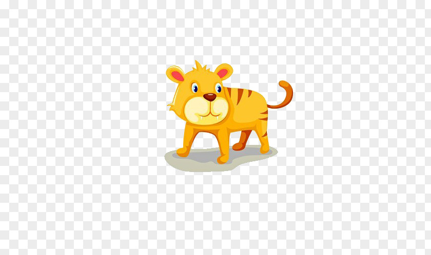 Cartoon Tiger Illustration PNG