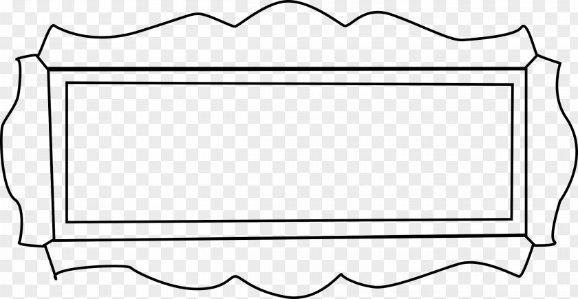 Nameplate Line Art Clip PNG