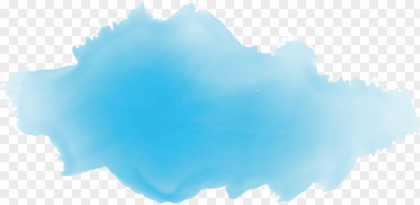 Blue Watercolor Shading Sky Cloud Wallpaper PNG