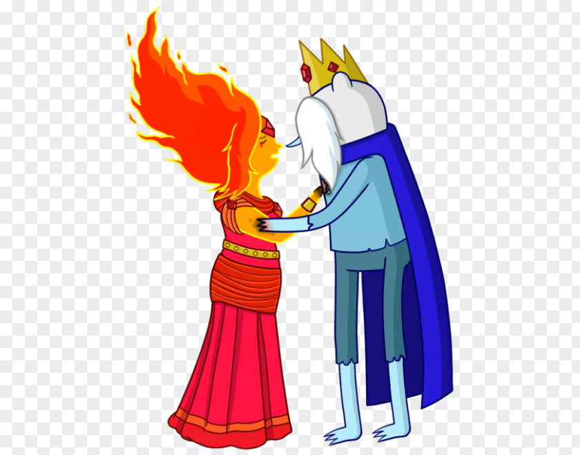 Couple Figure Finn The Human Flame Princess Bubblegum Illustration Marceline Vampire Queen PNG
