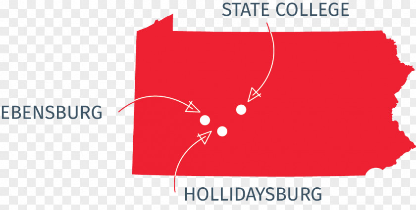 Hollidaysburg University Of Pittsburgh Pennsylvania State Map PNG