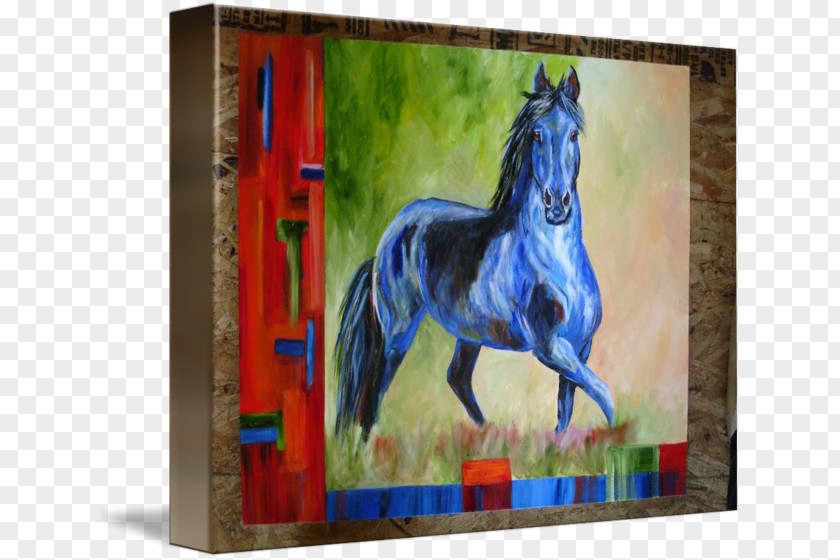 Painting Arabian Horse Oil Reproduction Stallion Abstract Art PNG