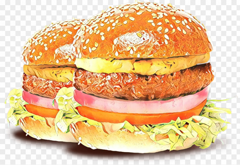 Breakfast Sandwich Salmon Burger Hamburger PNG