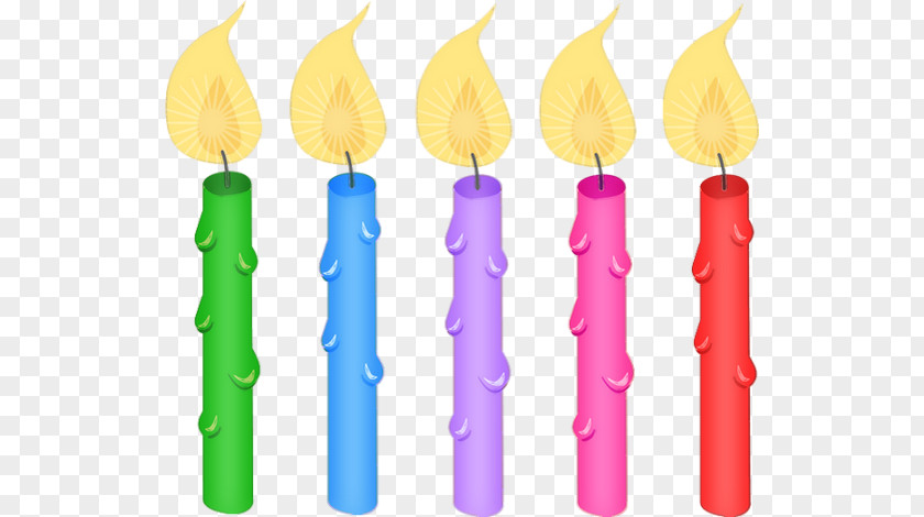 Burning Candles Candle Birthday Drawing PNG
