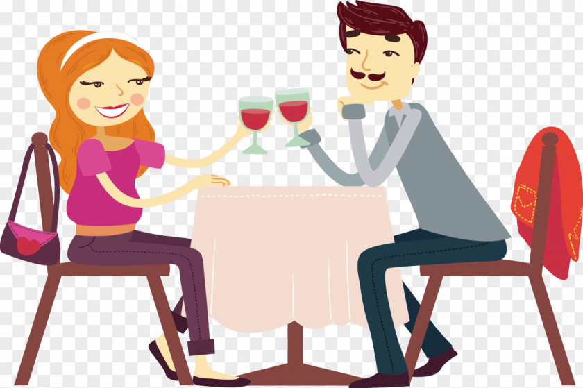 Cheers Couple Wine Handkerchief Restaurant PNG